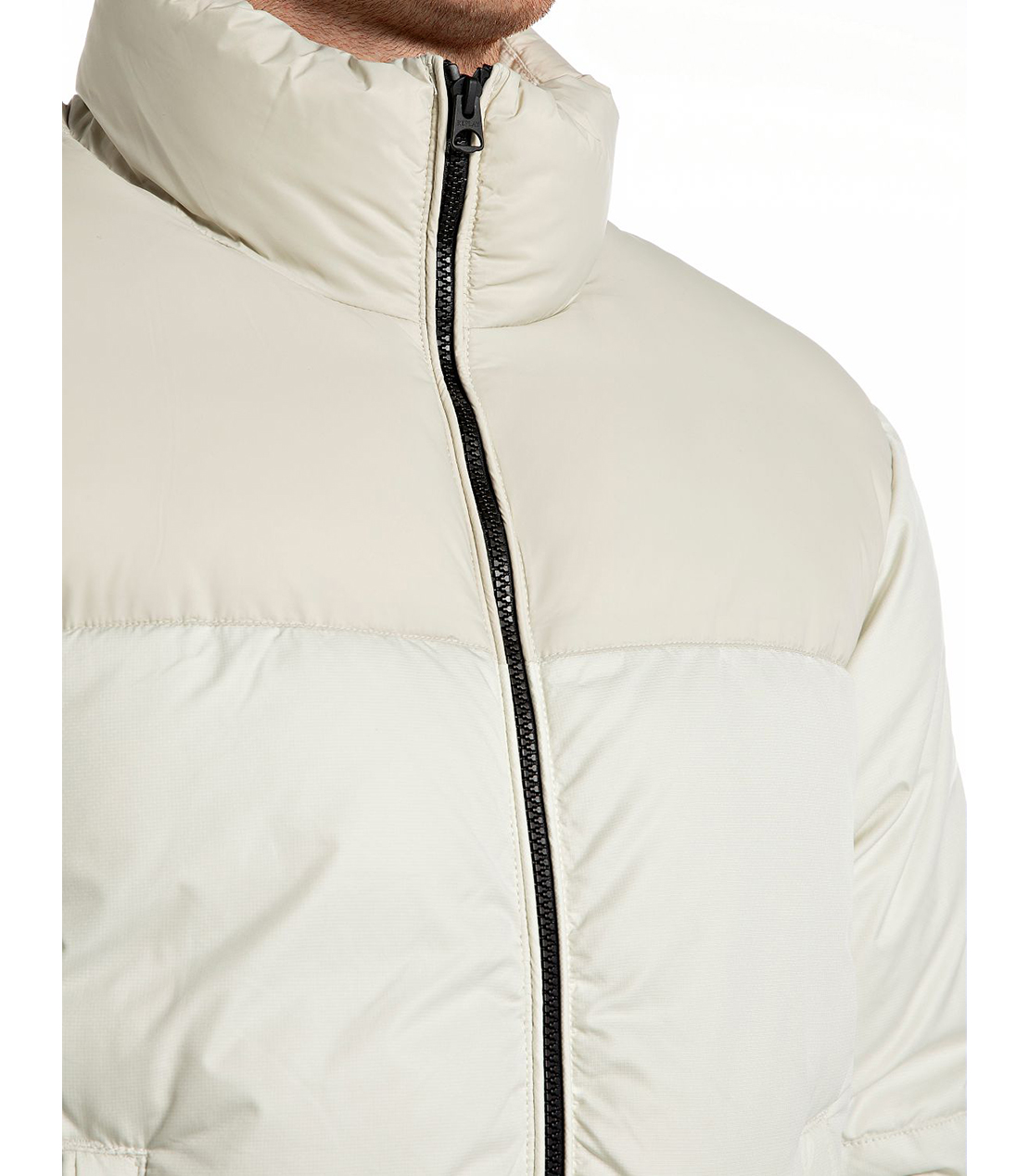 ハイカラー付きパデッドジャケット 詳細画像 オフホワイト 3